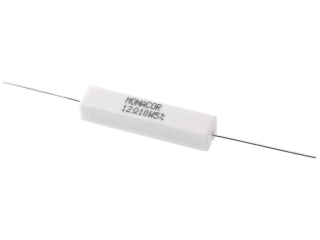 Monacor LSR-120/10 Výkonný cementový odpor, 12 Ω, 10 W