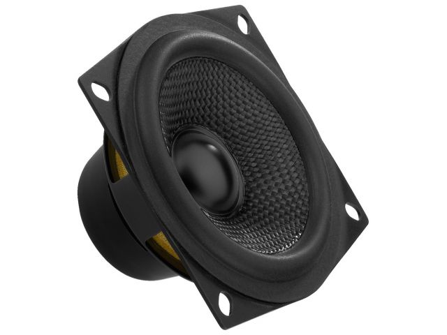 Monacor SPH-30X/8SW Vysokokvalitný hi-fi reproduktor s plným rozsahom, 20 W, 8 Ω, s čiernym kevlarovým kužeľom
